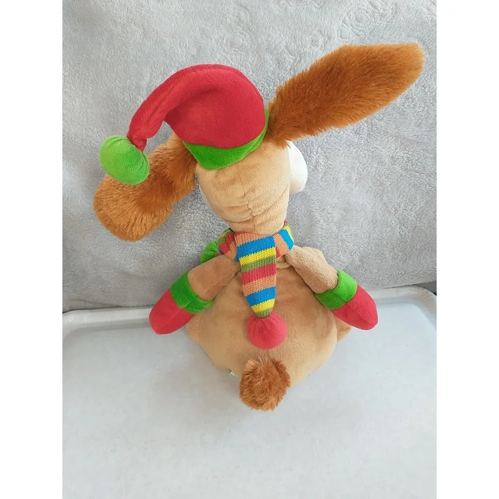 Sound N Light A be‎ ANIMATRONICS Flapping Ears Singing Christmas Hat Dog Sing